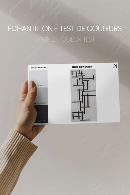 CONSCIOUS BLACK, Artwork on stretched canvas, framed in Black