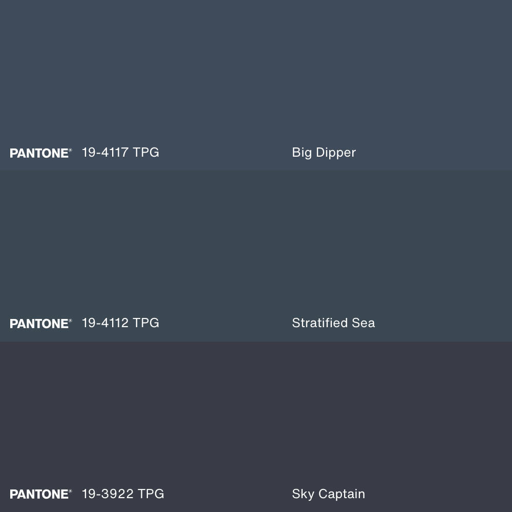 BLUE DUSK, Oeuvre sur toile étirée, encadré Naturel Clair