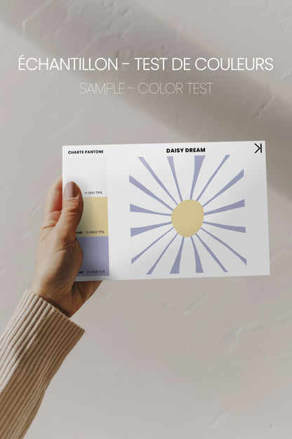 DAISY DREAM, Oeuvre sur toile étirée, encadré Naturel Clair