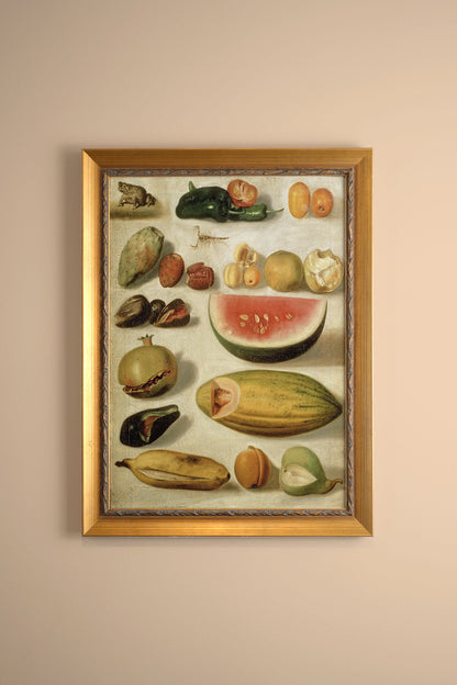 RÉCOLTE DORÉE, Oeuvre sur toile rigide, encadré Vintage Or