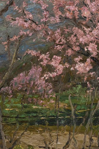 FLORAISON SAUVAGE, Oeuvre sur toile rigide, encadré Vintage Bronze