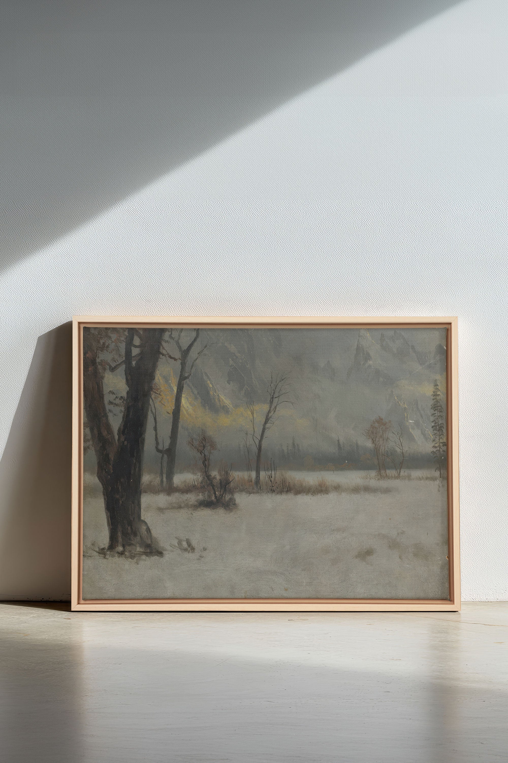 NORTHERN VEIL, Oeuvre sur toile étirée, encadré Naturel Clair