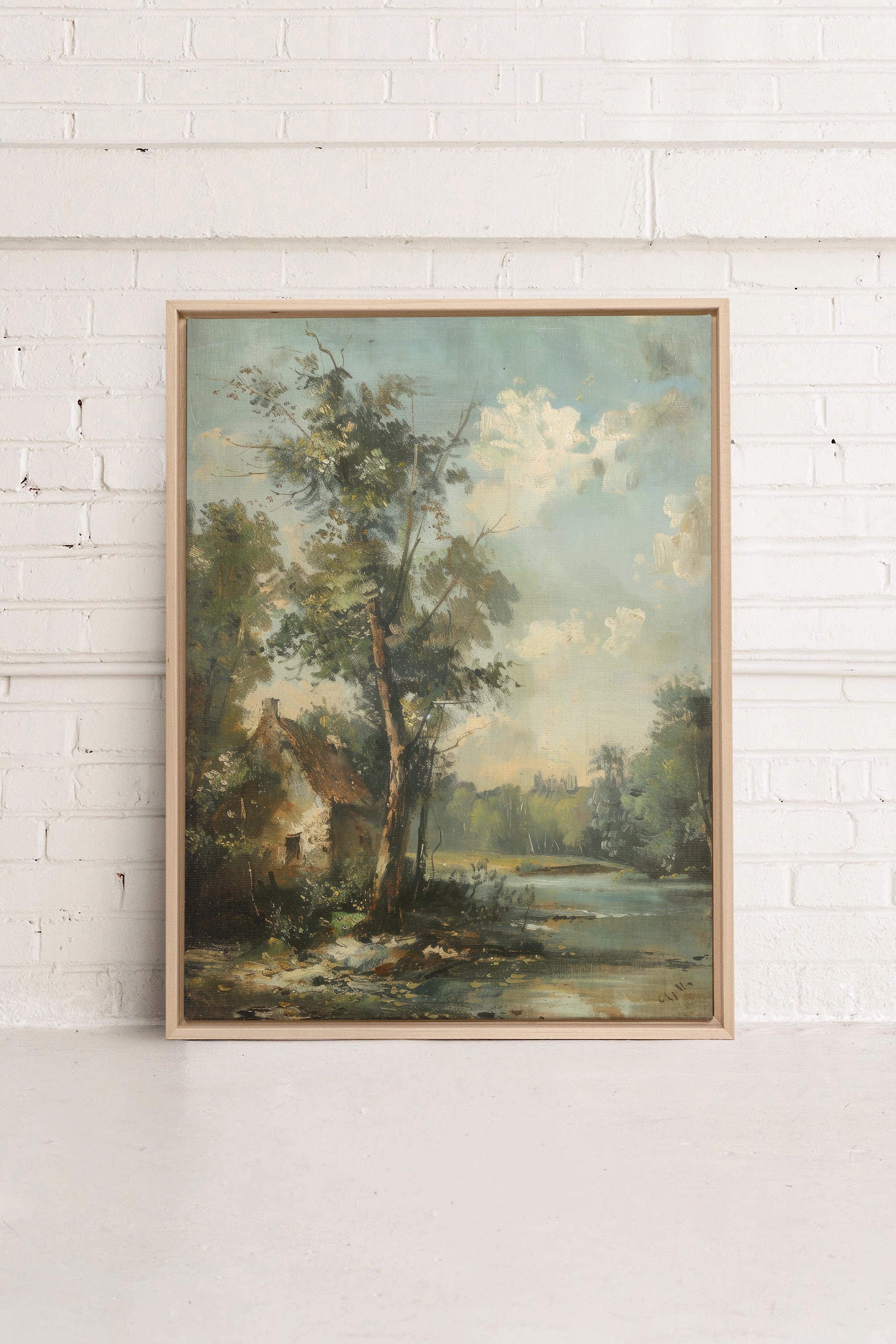 OLEKA CANVAS - French Homestead, Oeuvre sur toile étirée, encadré Naturel Clair
