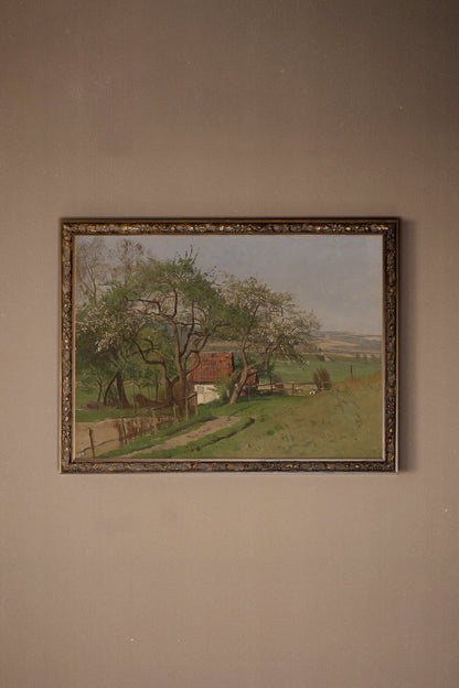 DOUCEUR PRINTANIÈRE, Oeuvre sur toile rigide, encadré Vintage Bronze