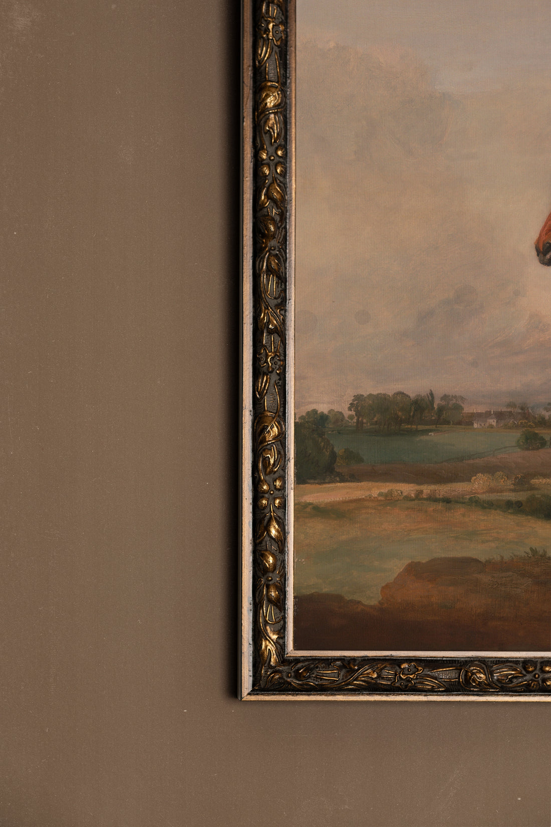 MAJESTÉ ÉQUESTRE, Oeuvre sur toile étirée, encadré Vintage Bronze