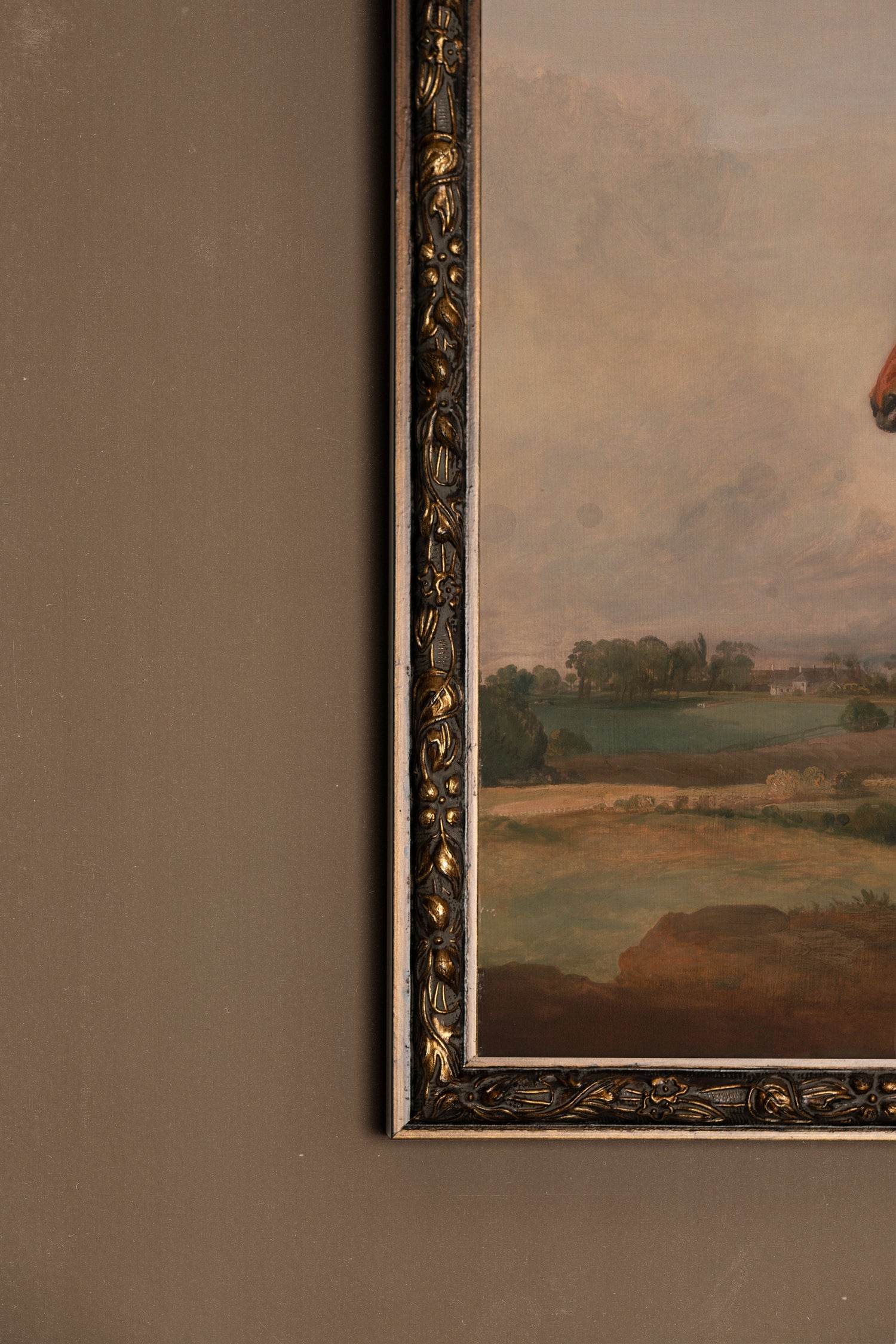 MAJESTÉ ÉQUESTRE, Oeuvre sur toile étirée, encadré Vintage Bronze