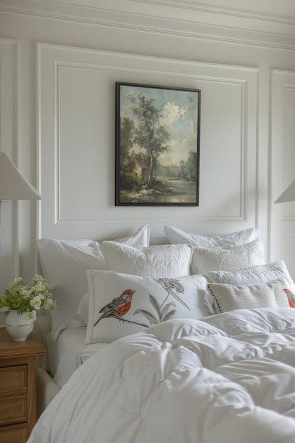 OLEKA CANVAS - French Homestead, Oeuvre sur toile étirée, encadré Noir