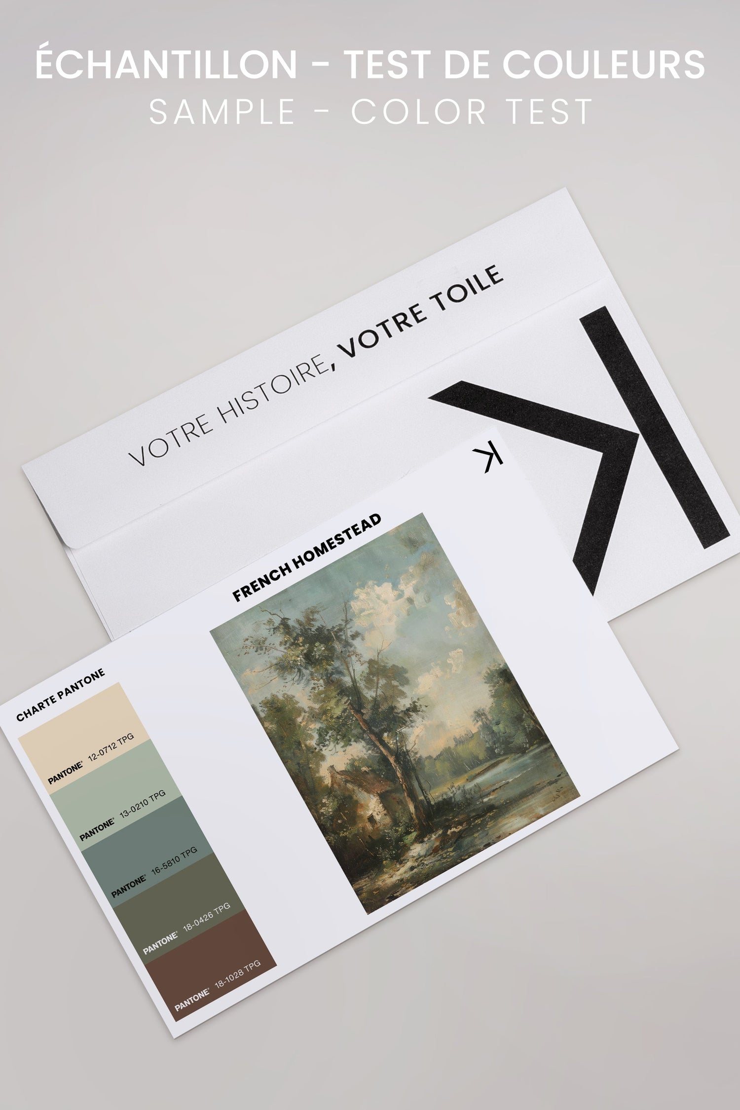 OLEKA CANVAS - French Homestead, Oeuvre sur toile étirée, encadré Naturel Clair