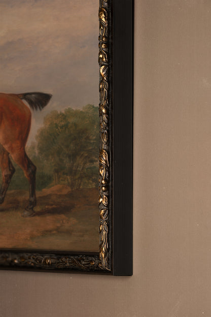 MAJESTÉ ÉQUESTRE, Oeuvre sur toile étirée, encadré Vintage Bronze