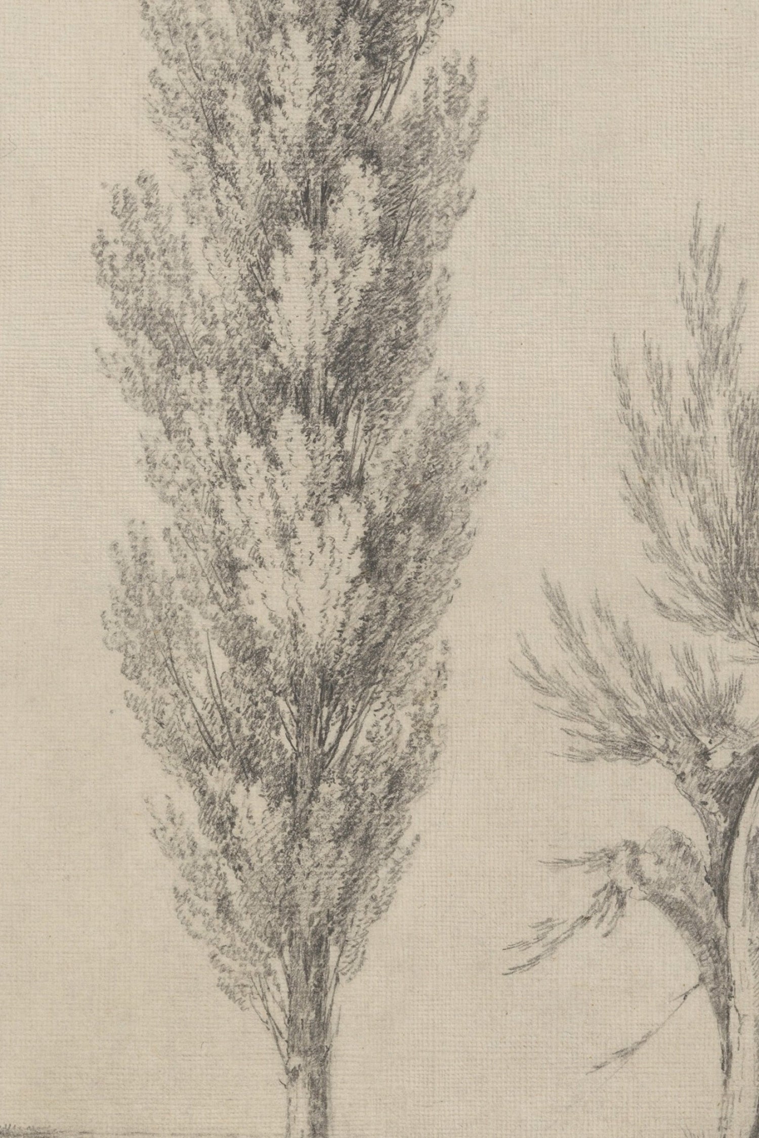 SOUFFLE DU PEUPLIER, Oeuvre sur toile rigide, encadré Vintage Argent