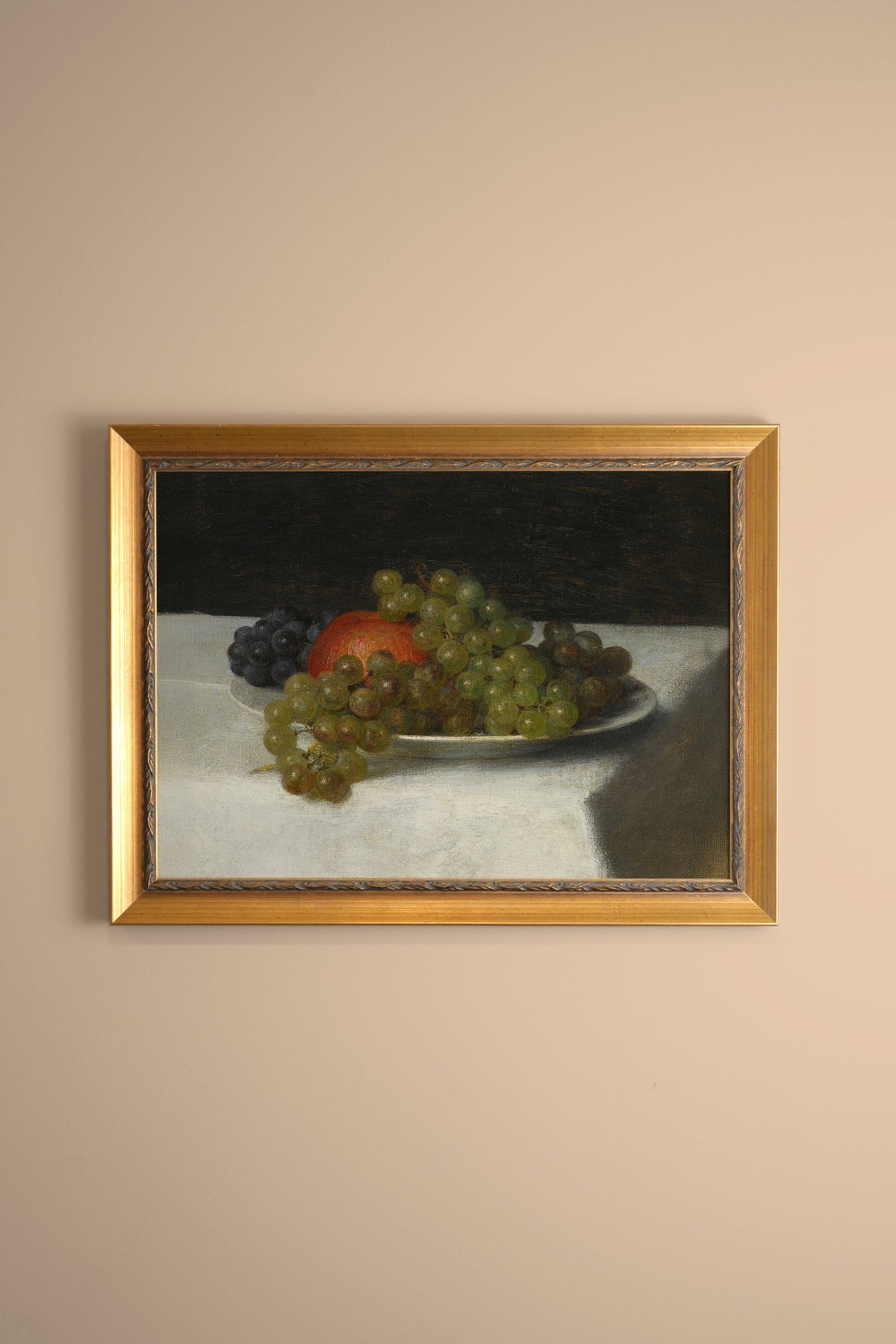 SAVEUR DES COLLINES, Oeuvre sur toile rigide, encadré Vintage Or