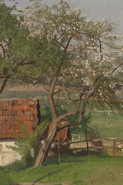 DOUCEUR PRINTANIÈRE, Oeuvre sur toile rigide, encadré Vintage Bronze