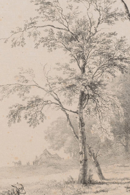 ESQUISSE DU PASSÉ, Oeuvre sur toile rigide, encadré Vintage Bronze