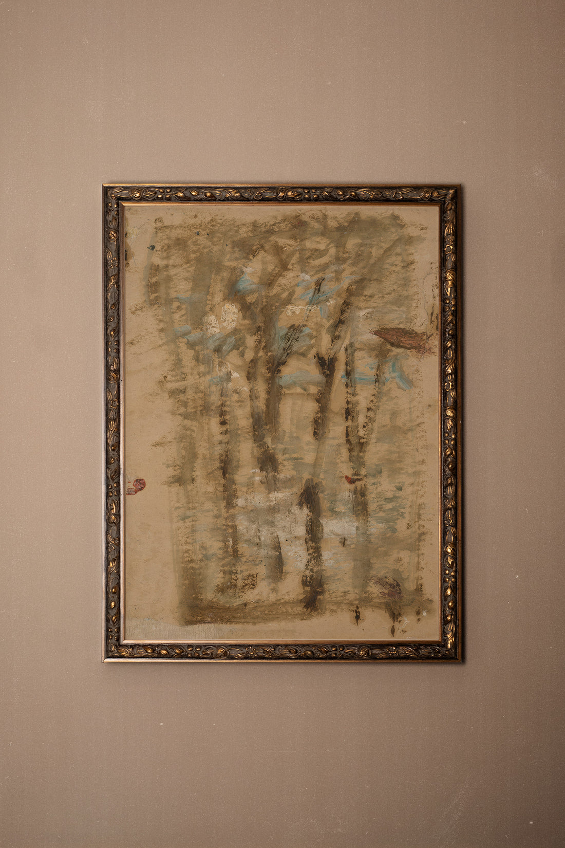 FROZEN MEMORY, Oeuvre sur toile rigide, encadré Vintage Bronze