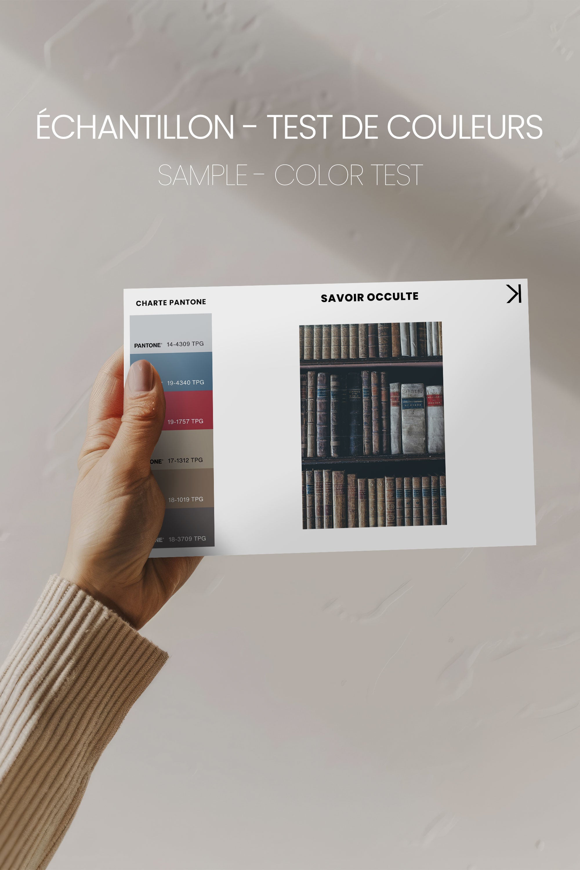 OLEKA CANVAS - SAVOIR OCCULTE, Oeuvre sur toile étirée, encadré Brun Noyer