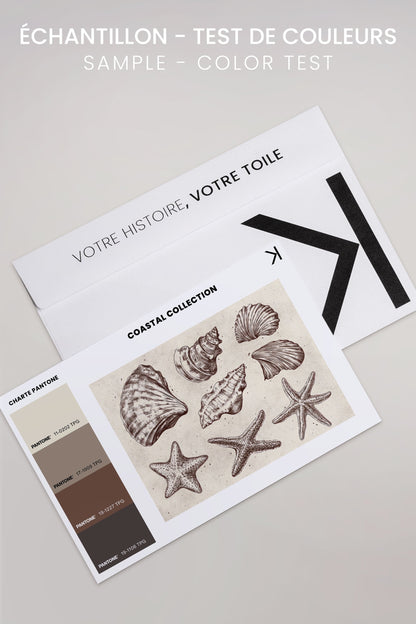 OLEKA CANVAS - COASTAL COLLECTION, Oeuvre sur toile étirée, encadré Blanc