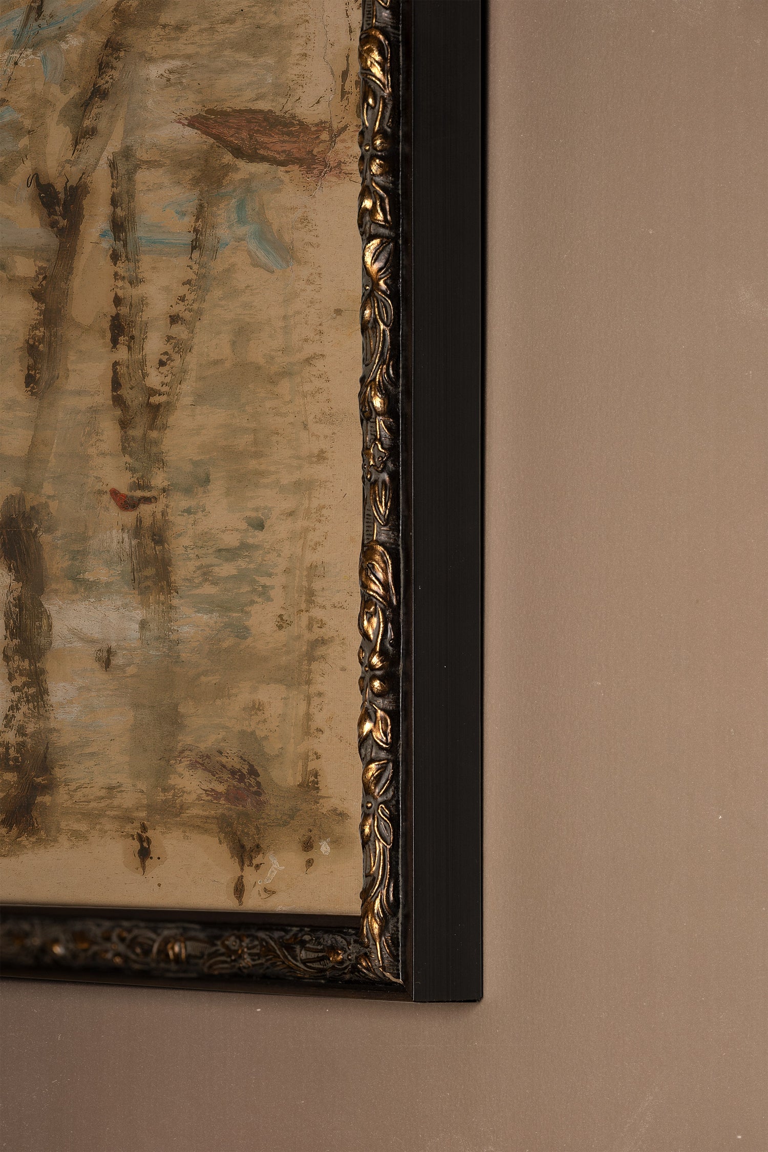 FROZEN MEMORY, Oeuvre sur toile rigide, encadré Vintage Bronze