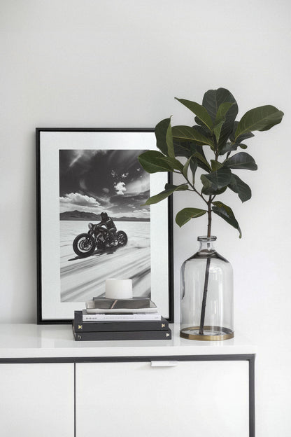 OLEKA CANVAS - DUNE DANCER, Oeuvre sur toile étirée, encadré Noir