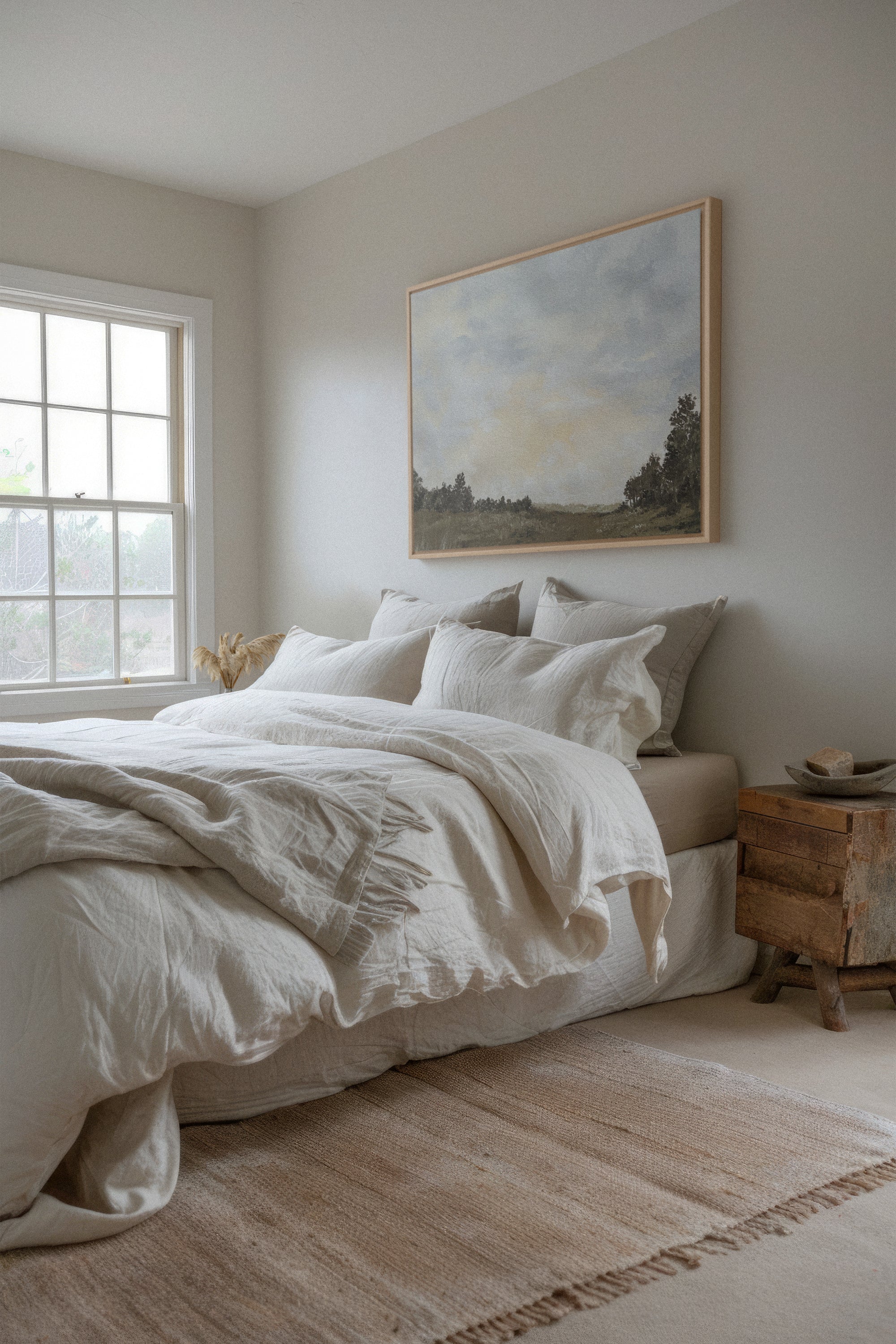 OLEKA CANVAS - FRESH SKIES, Oeuvre sur toile étirée, encadré Naturel Clair