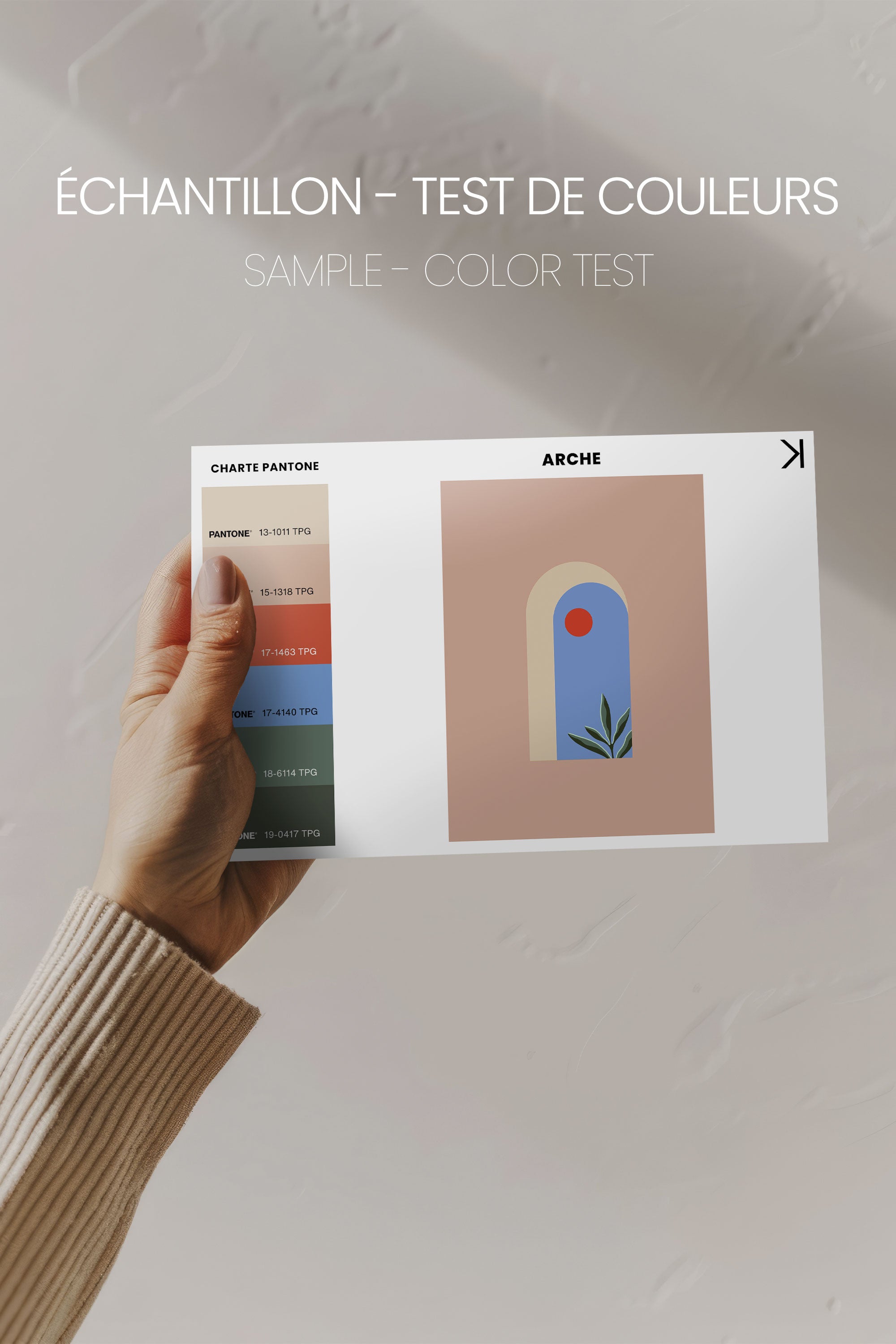 OLEKA CANVAS - ARCHE, Oeuvre sur toile étirée, encadré Blanc