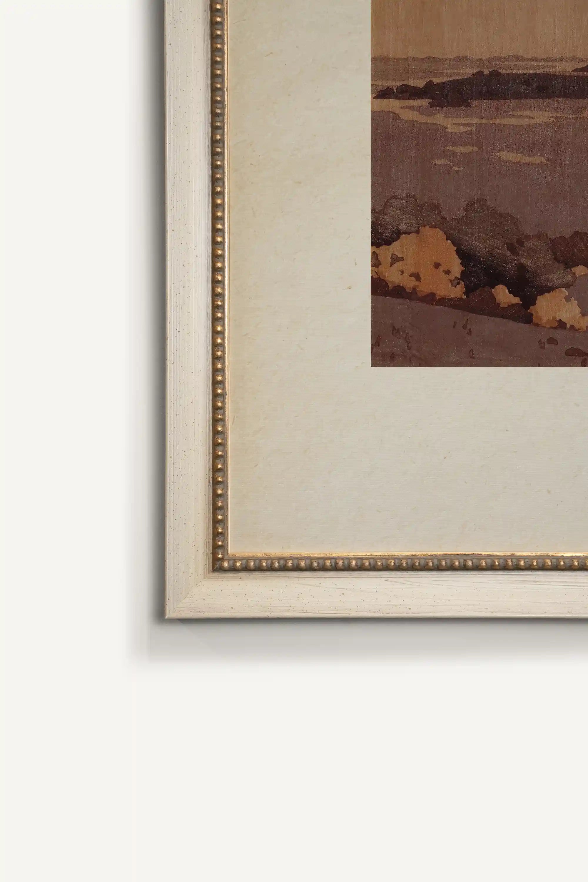 BROWNSTONE BAY, Work on canvas, framed signature Atelier Dansereau