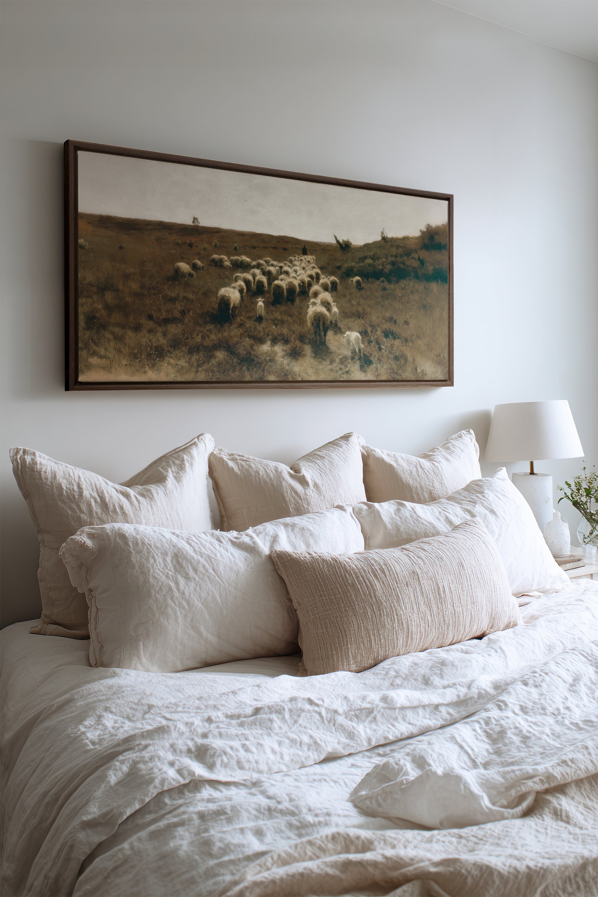THE PEACEFUL WAY, Oeuvre sur toile étirée, encadré Brun Chêne