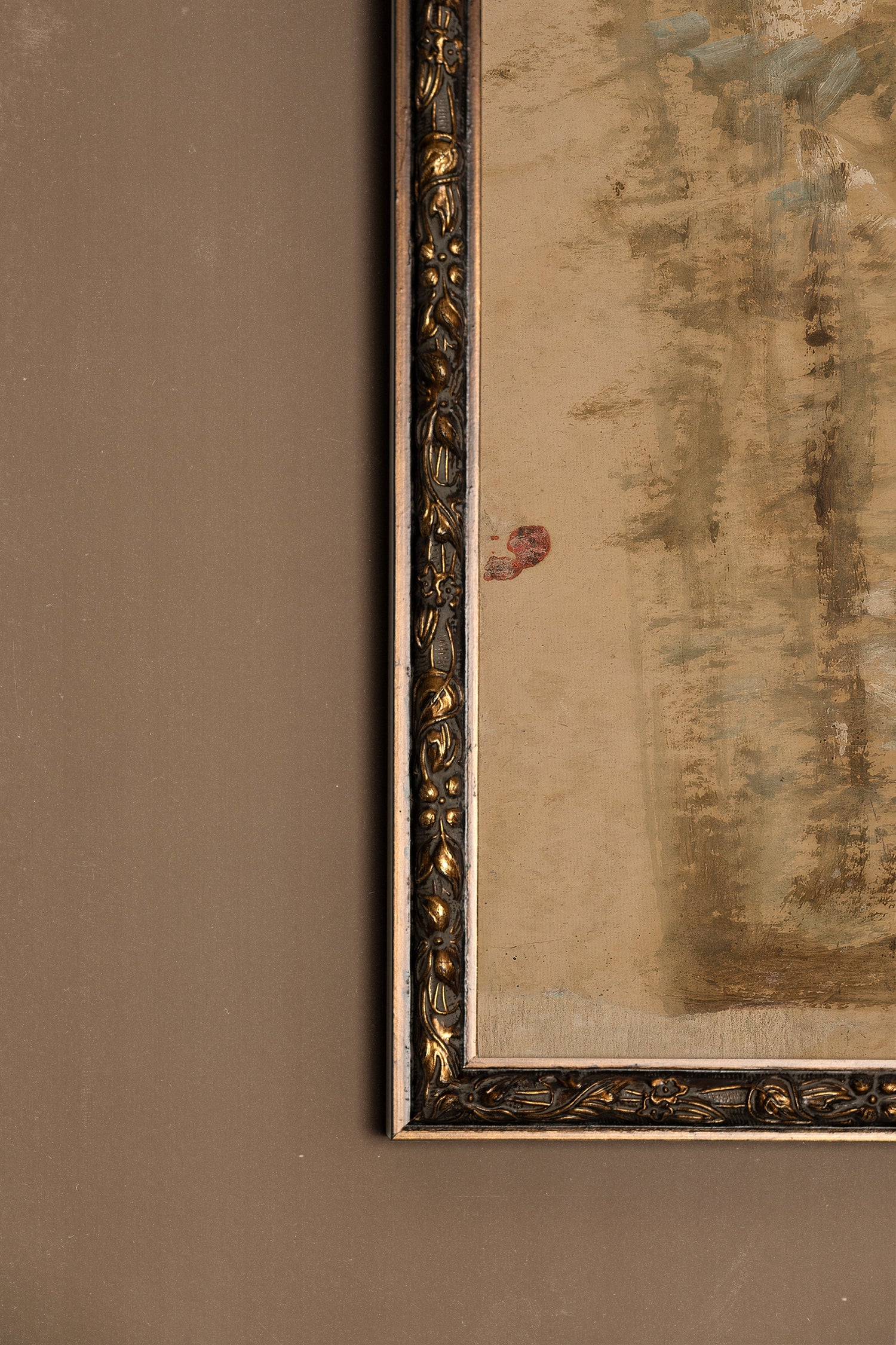 FROZEN MEMORY, Oeuvre sur toile rigide, encadré Vintage Bronze