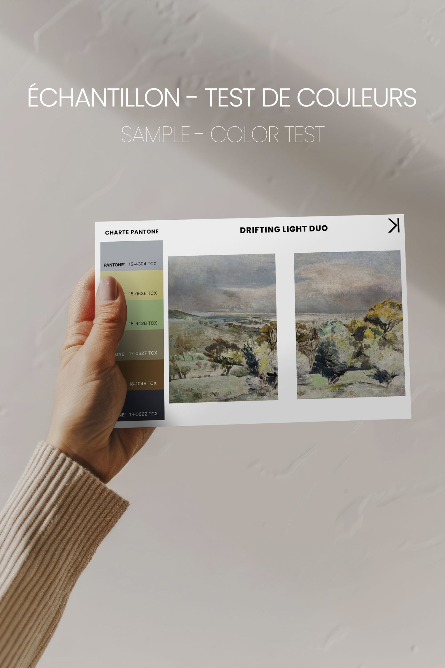 DRIFTING LIGHT DUO, 2 Works on stretched canvas, framed White