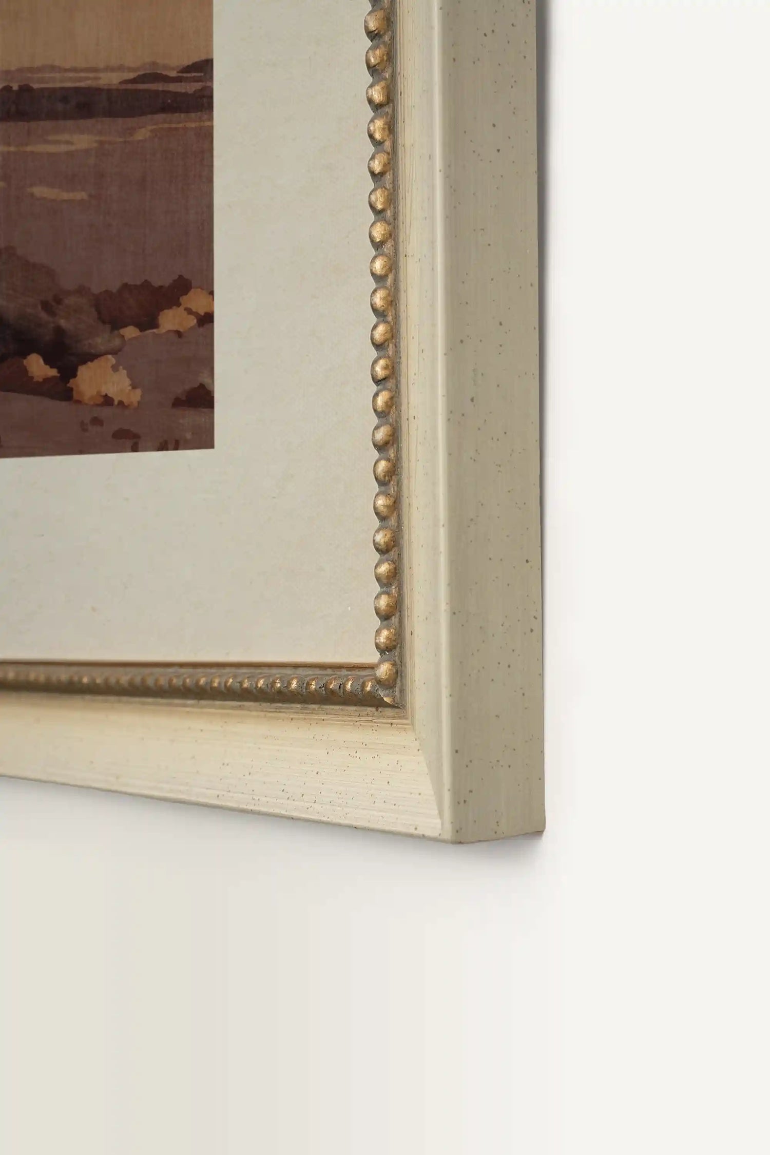 BROWNSTONE BAY, Work on canvas, framed signature Atelier Dansereau