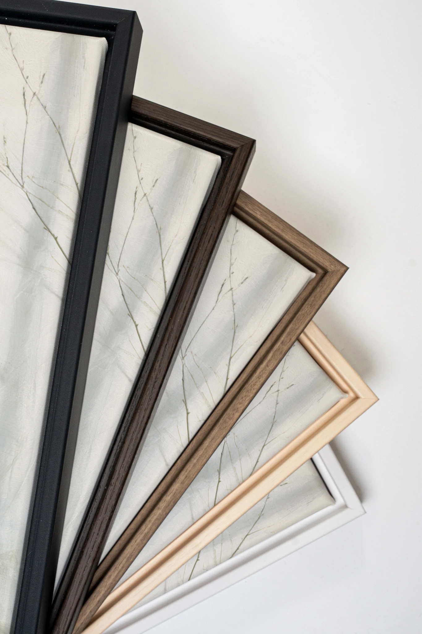 EMPREINTES DE LUMIÈRE DUO, 2 Oeuvres sur toile étirée, encadré Blanc