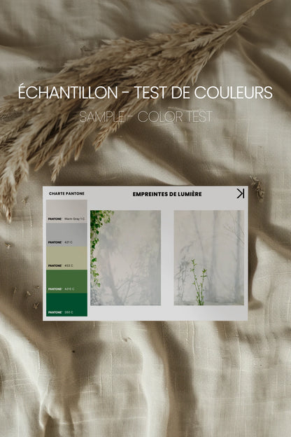EMPREINTES DE LUMIÈRE DUO, 2 Oeuvres sur toile étirée, encadré Blanc
