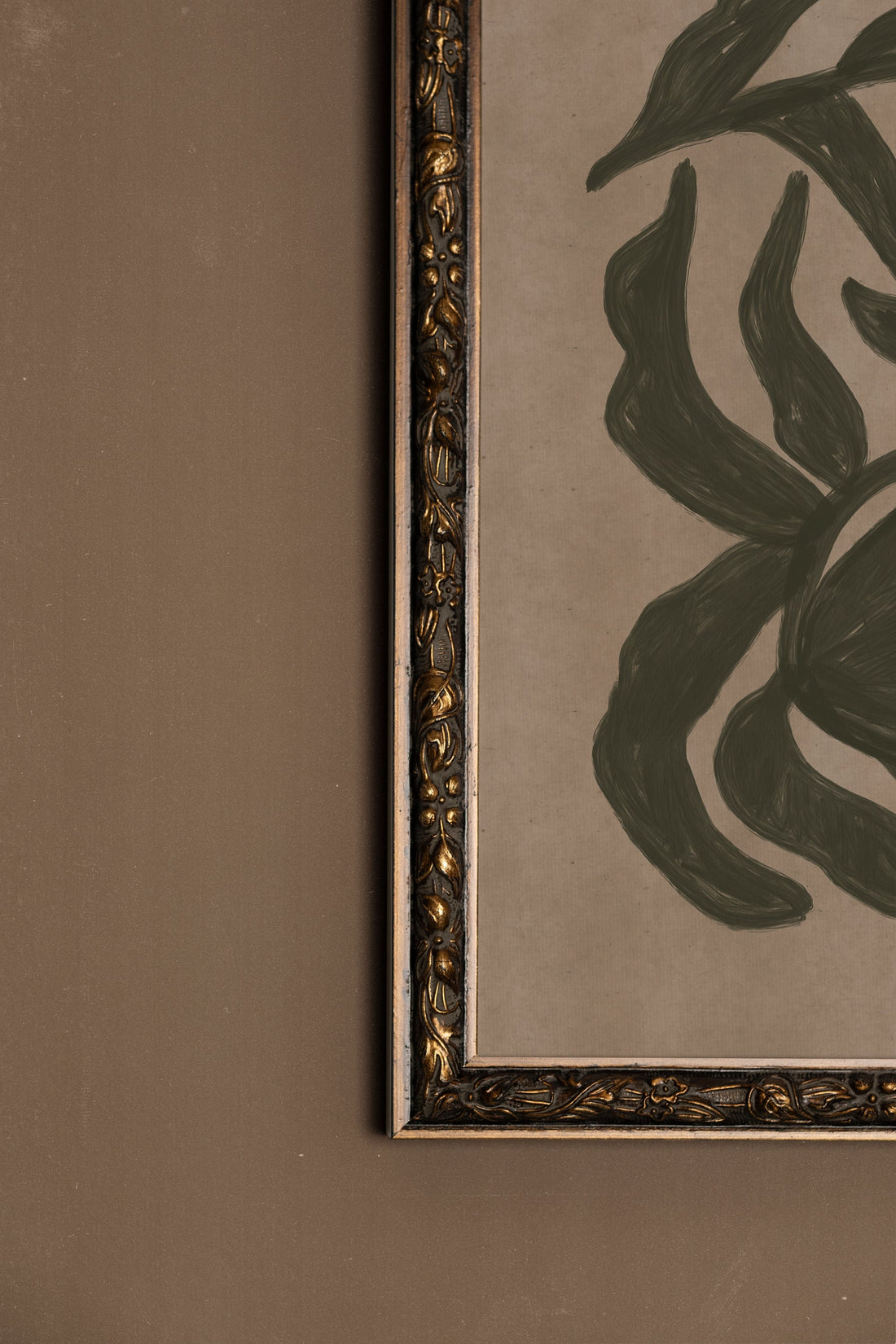 ESPRIT SAUVAGE, Oeuvre sur toile rigide, encadré Vintage Bronze