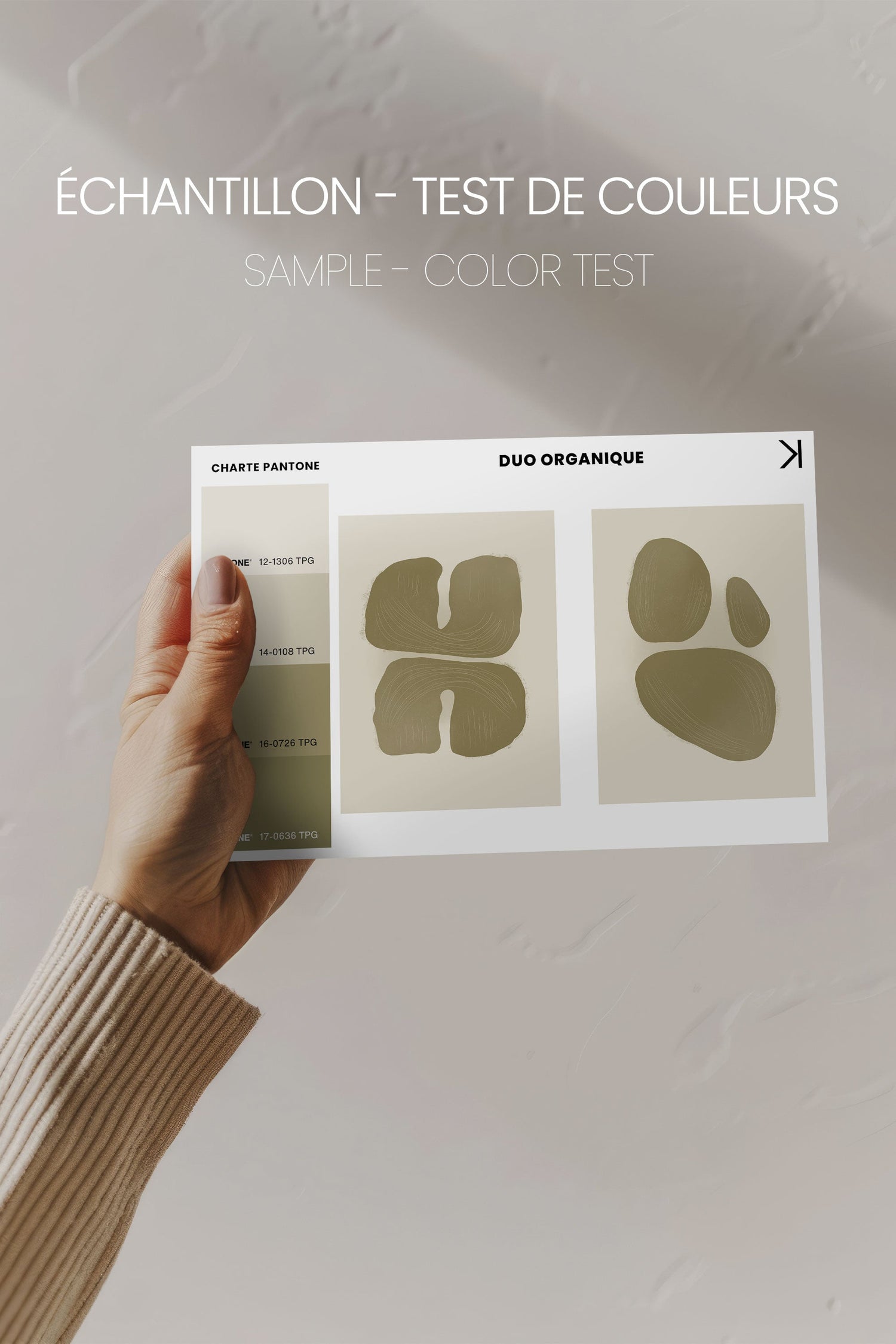 OLEKA CANVAS - COMBINAISON M TON INTÉRIEUR, 2 Oeuvres sur toile étirée, encadré Noir