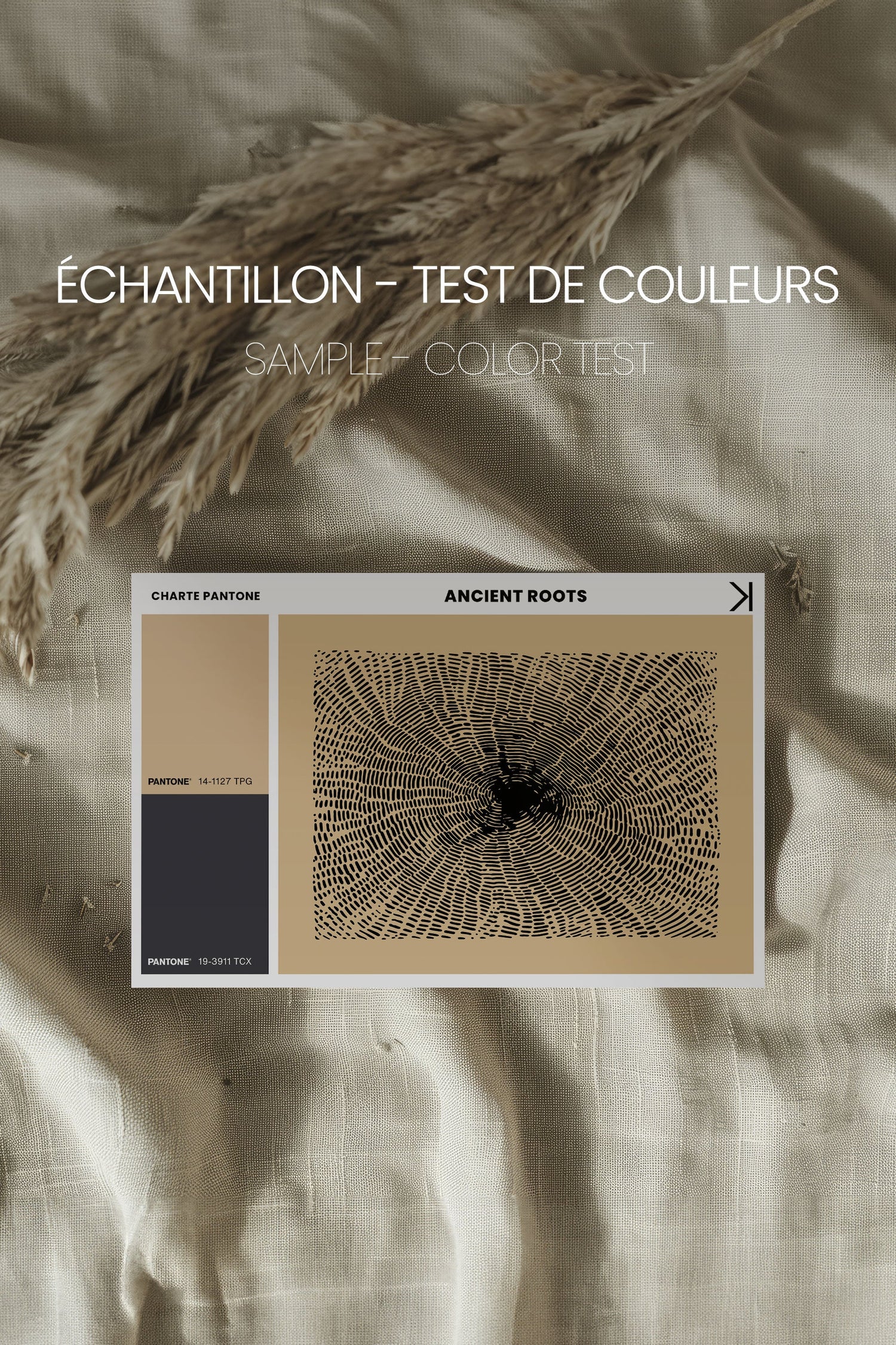 OLEKA CANVAS - ANCIENT ROOTS, Oeuvre sur toile étirée, encadré Noir