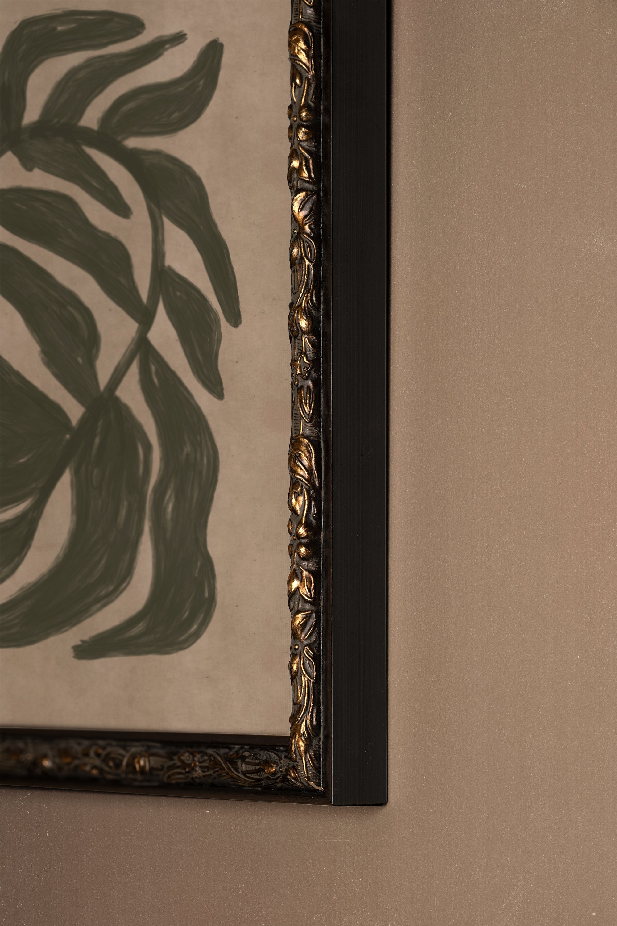 ESPRIT SAUVAGE, Oeuvre sur toile rigide, encadré Vintage Bronze