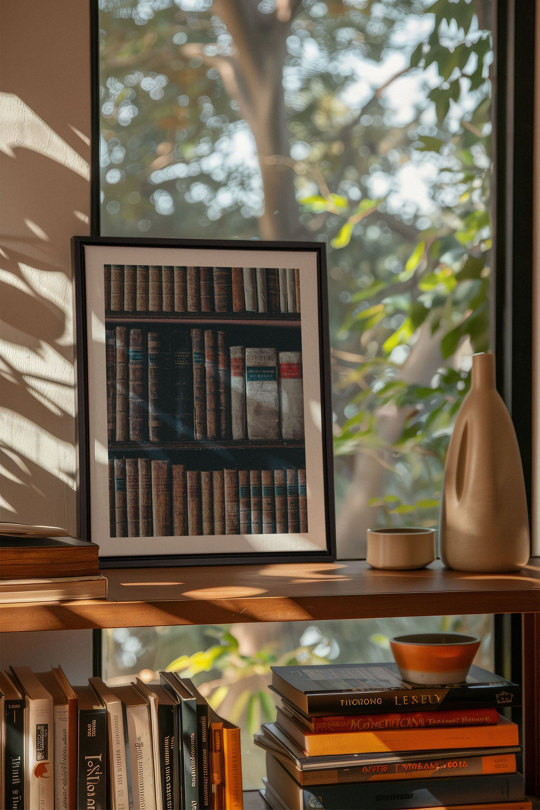 OLEKA CANVAS - SAVOIR OCCULTE, Oeuvre sur toile étirée, encadré Noir