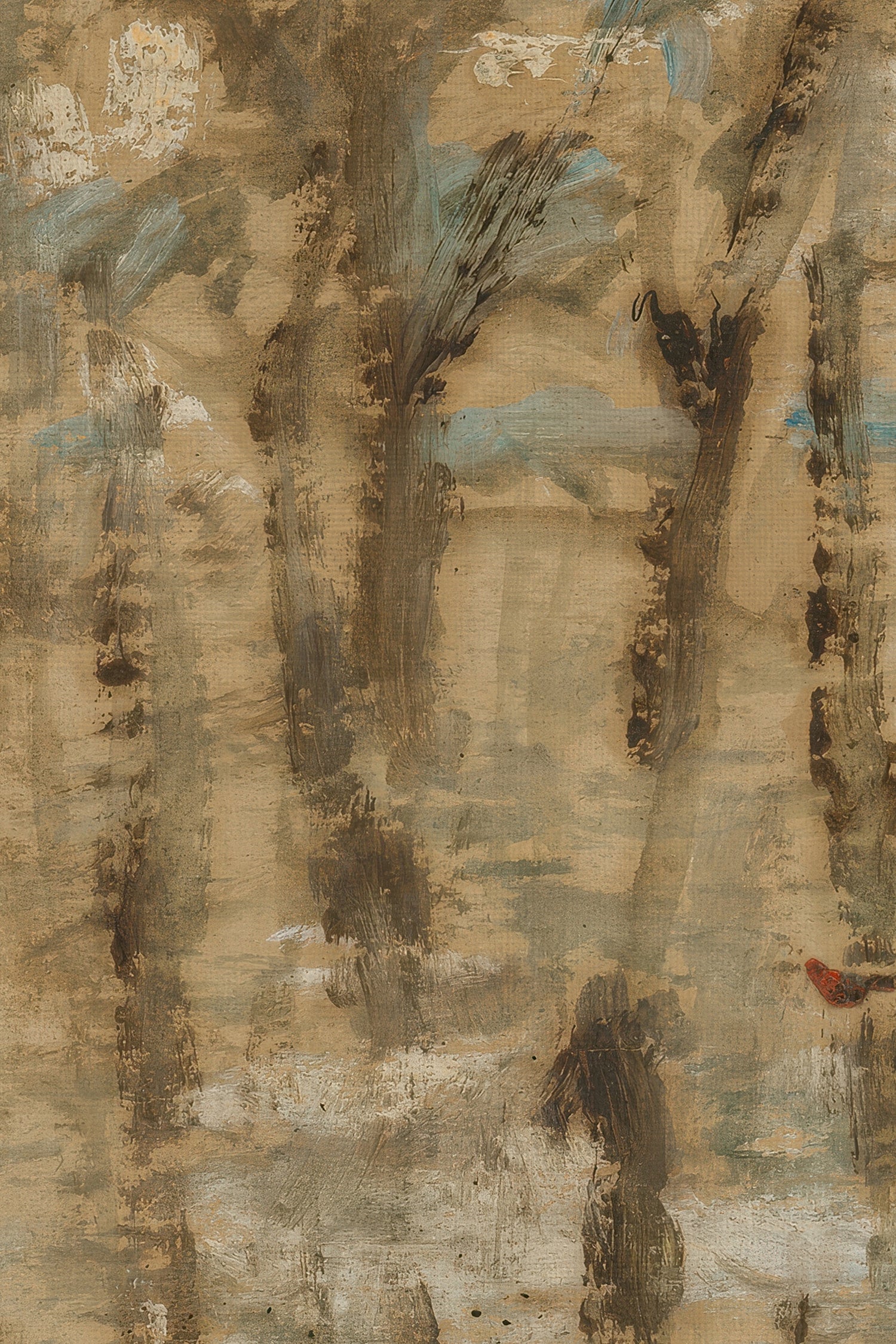 FROZEN MEMORY, Oeuvre sur toile rigide, encadré Vintage Bronze