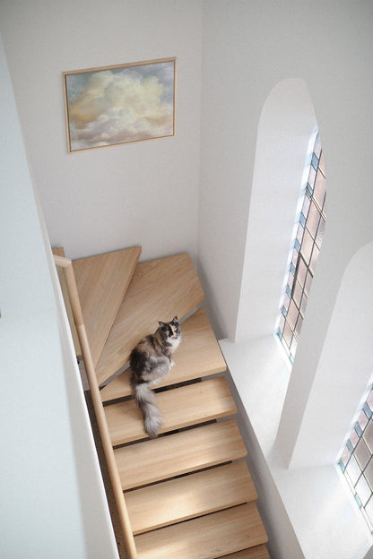 OLEKA CANVAS - NEBULA, Oeuvre sur toile étirée, encadré Naturel Clair