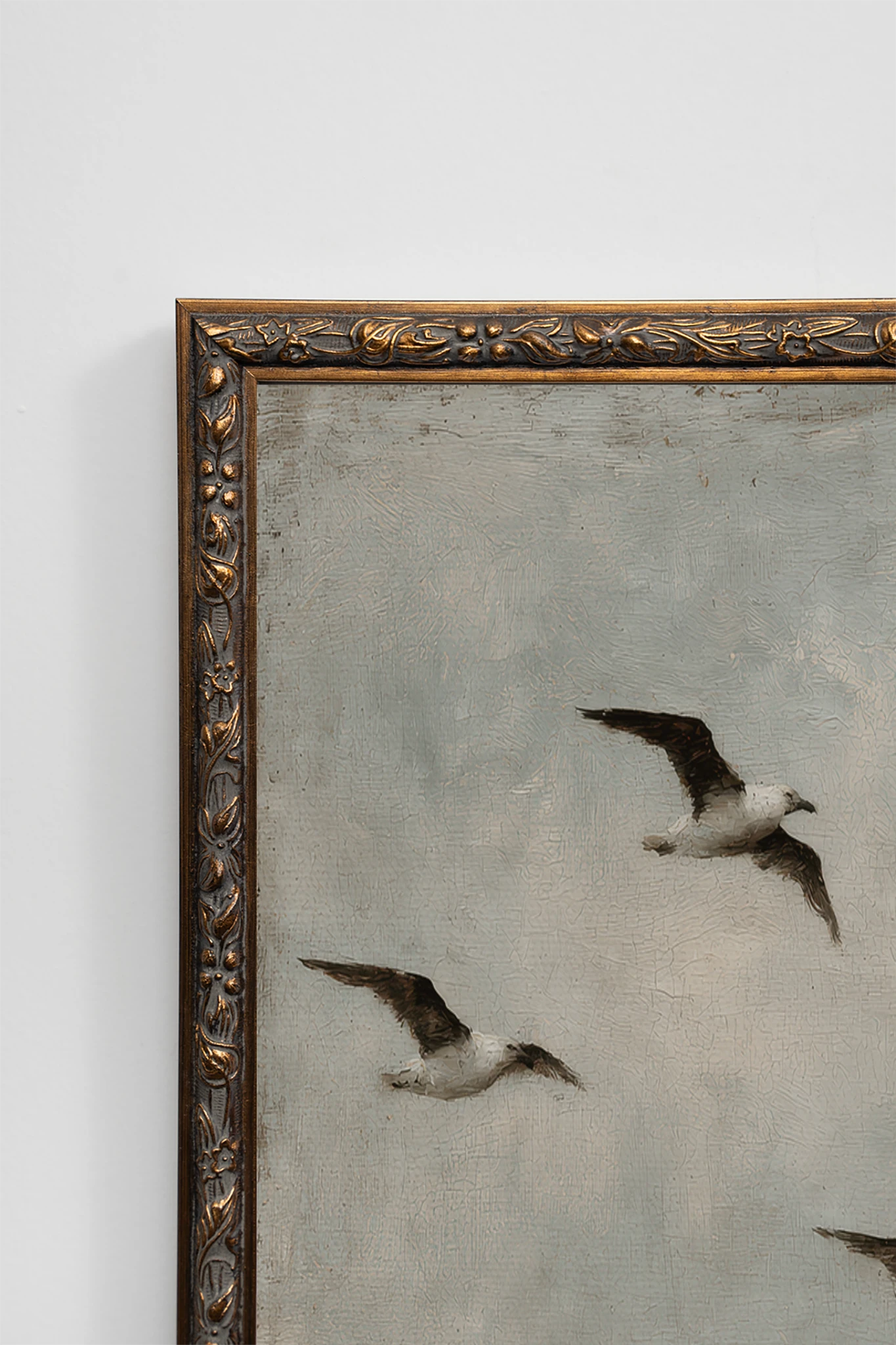 Brise marine, Painting on stretched canvas, framed in Vintage Bronze
