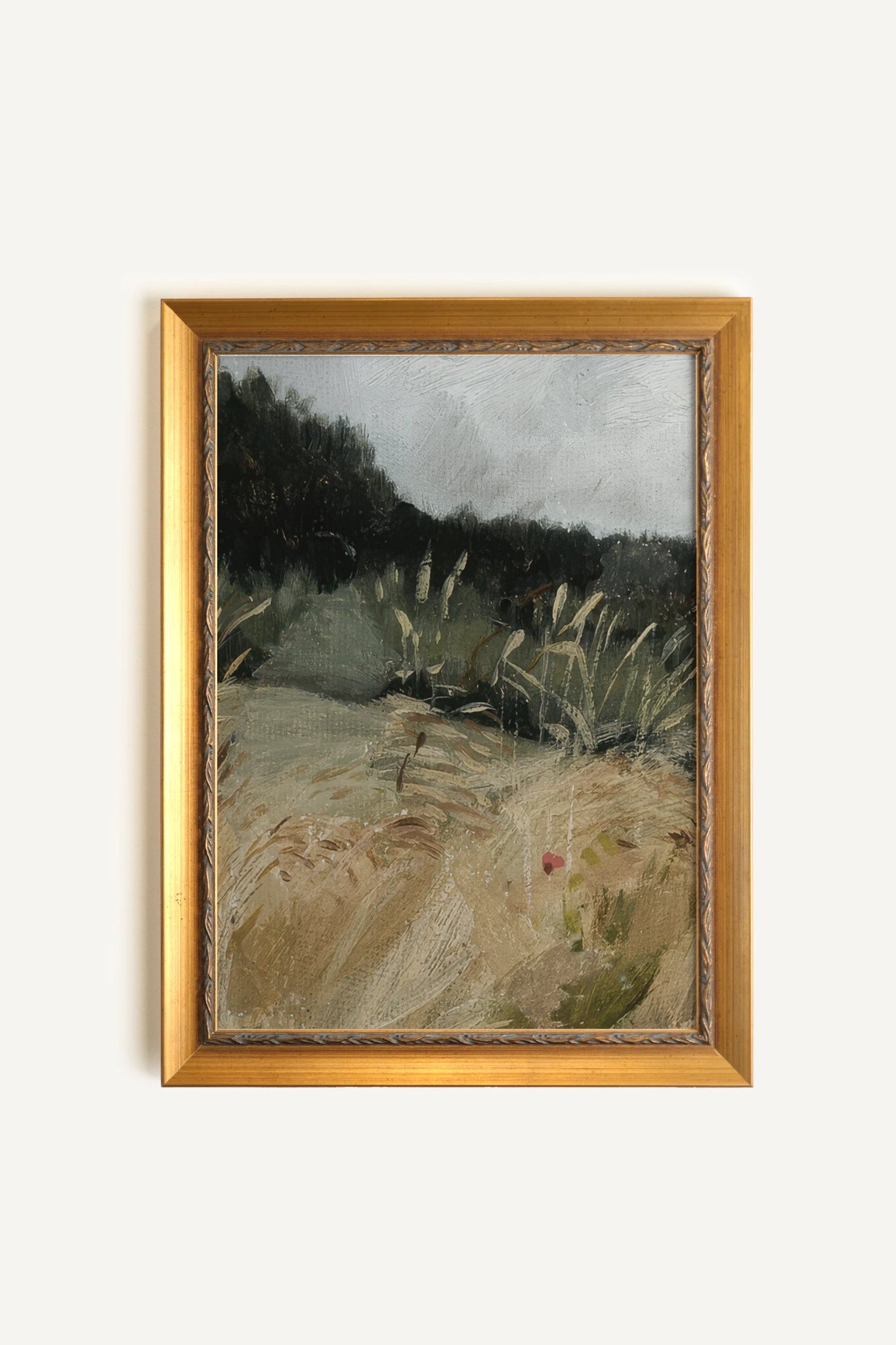 ROSEAUX DORÉS II, Oeuvre sur toile rigide, encadré Vintage Or