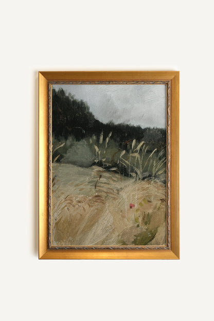 ROSEAUX DORÉS II, Oeuvre sur toile rigide, encadré Vintage Or