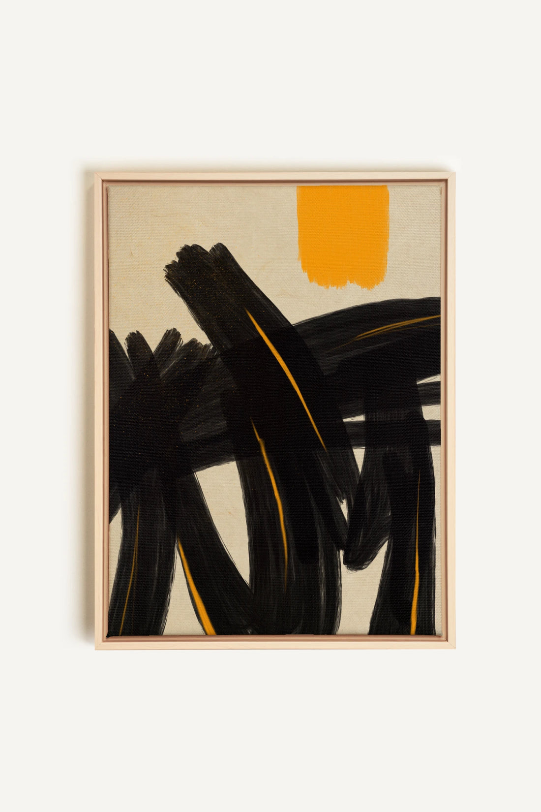 SOLAR MOTION, Oeuvre sur toile étirée, encadré Naturel Clair