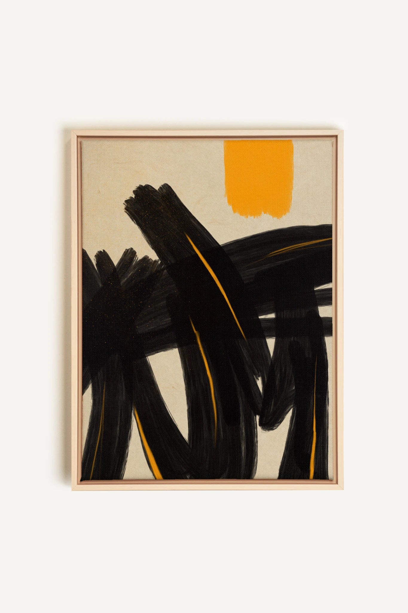 SOLAR MOTION, Artwork on stretched canvas, framed Natural Light