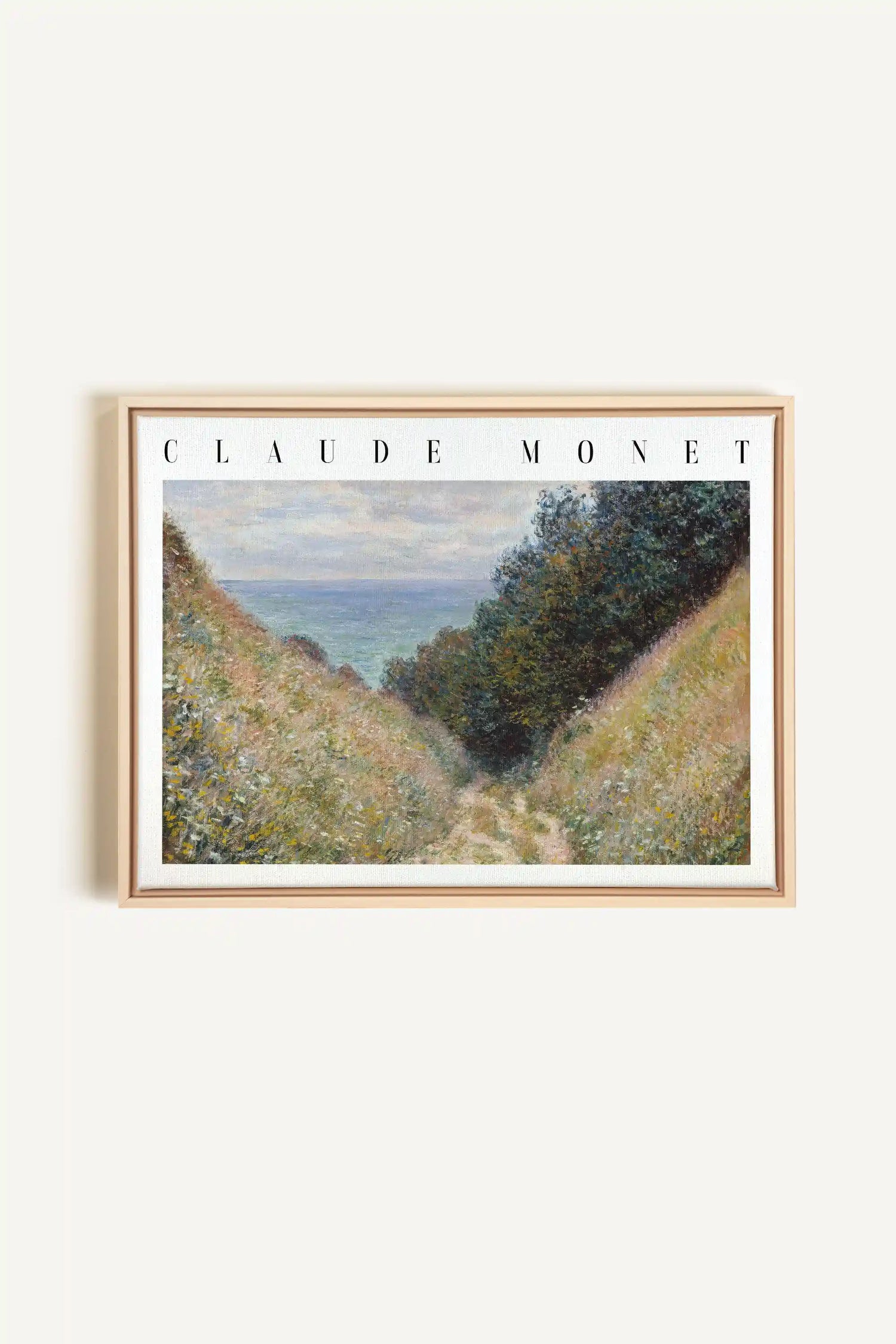 HERBE SALÉES, Work on stretched canvas, framed Naturel Clair