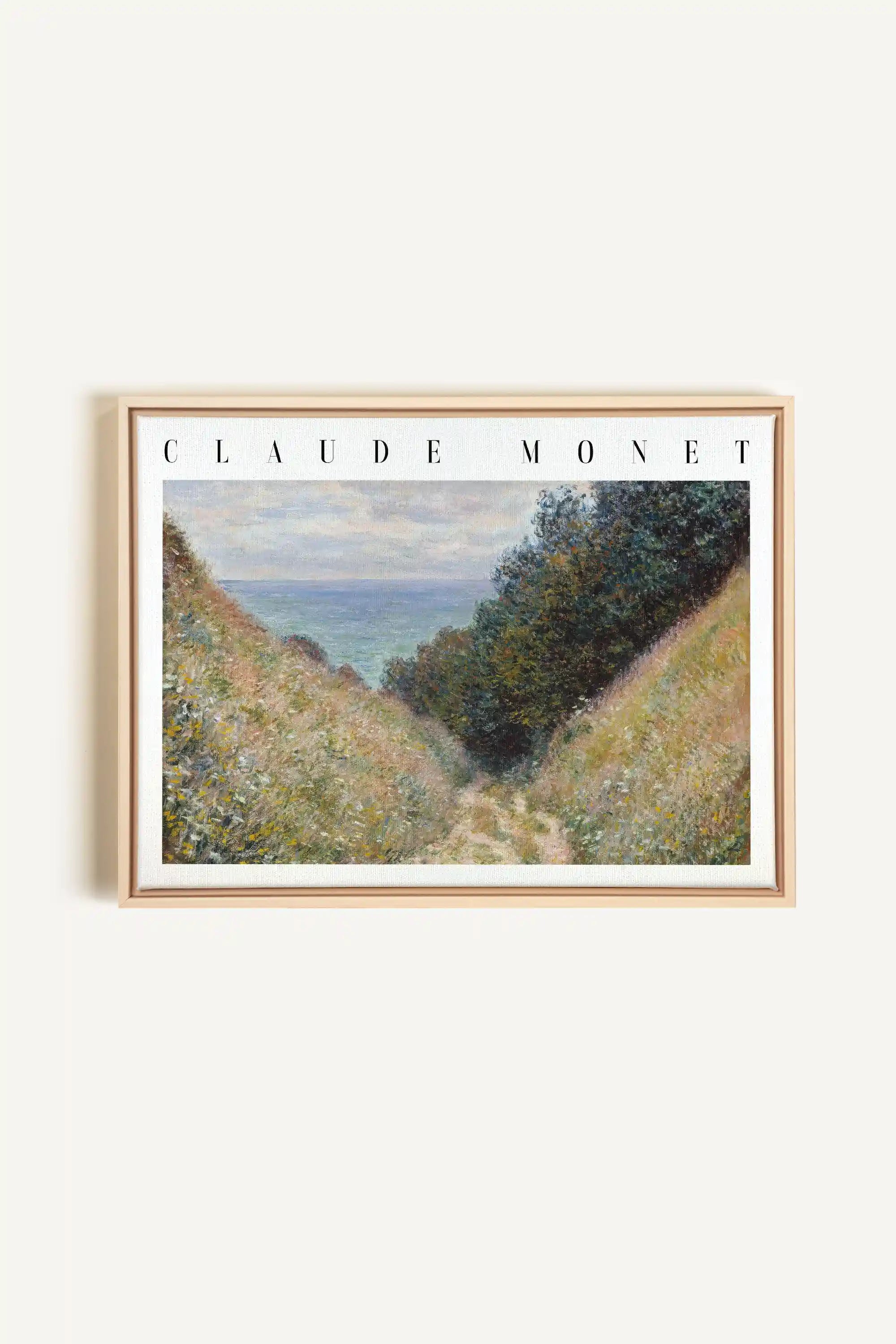 HERBE SALÉES, Work on stretched canvas, framed Naturel Clair