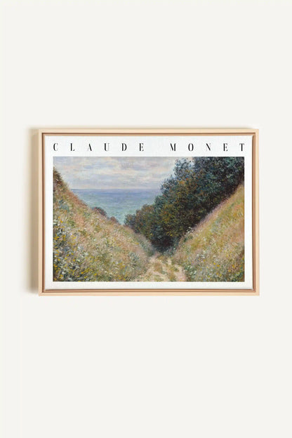 HERBE SALÉES, Work on stretched canvas, framed Naturel Clair