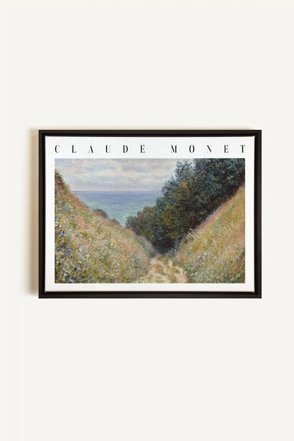 HERBE SALÉES, Oeuvre sur toile étirée, encadré Noir