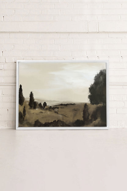 OLEKA CANVAS - GLEMSFORD MEADOWS, Oeuvre sur toile étirée, encadré Blanc