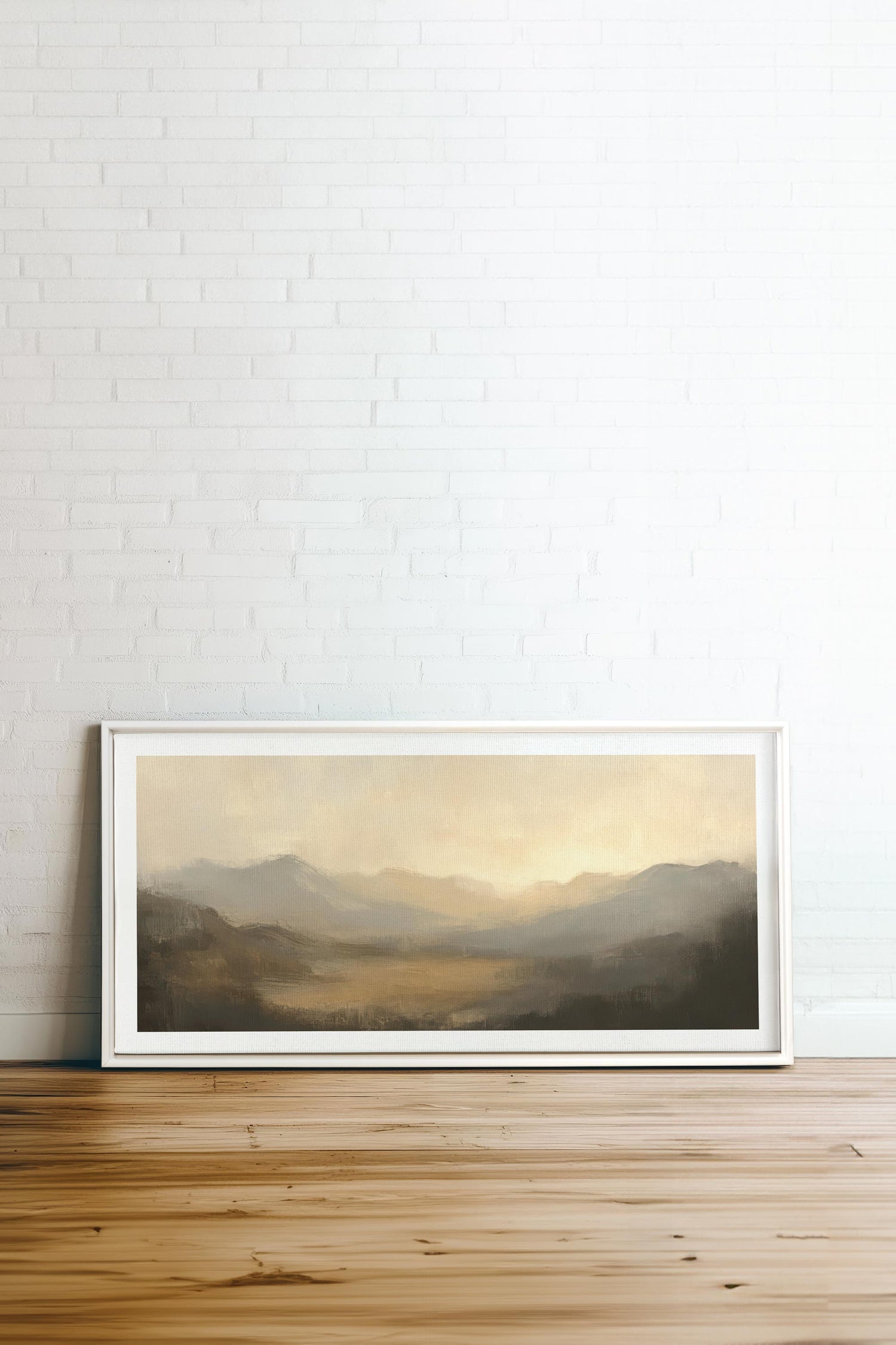 OLEKA CANVAS - SOFT GLOW, Oeuvre sur toile étirée, encadré Blanc