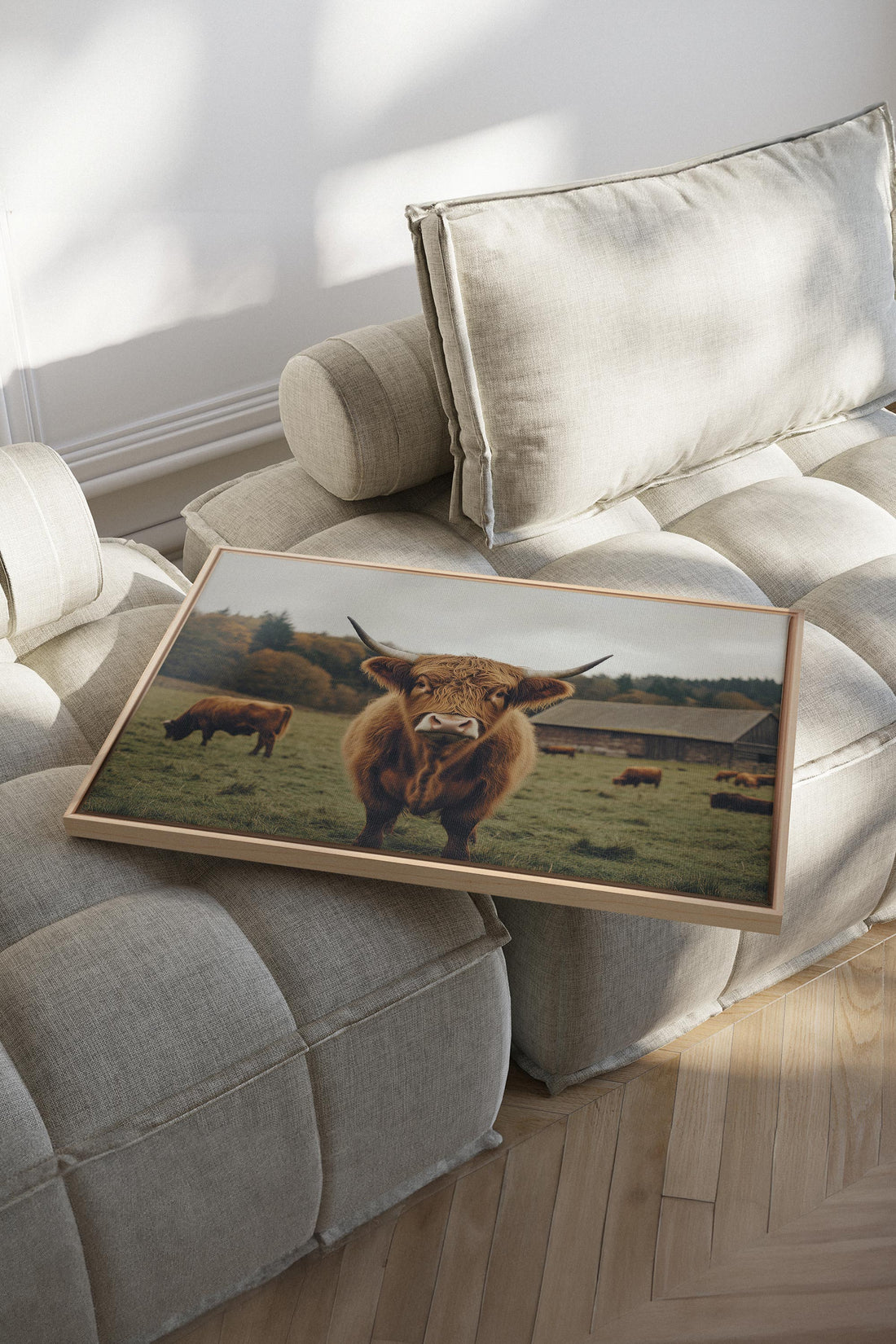 OLEKA CANVAS - SPIRIT OF THE MEADOW, Oeuvre sur toile étirée, encadré Naturel Clair